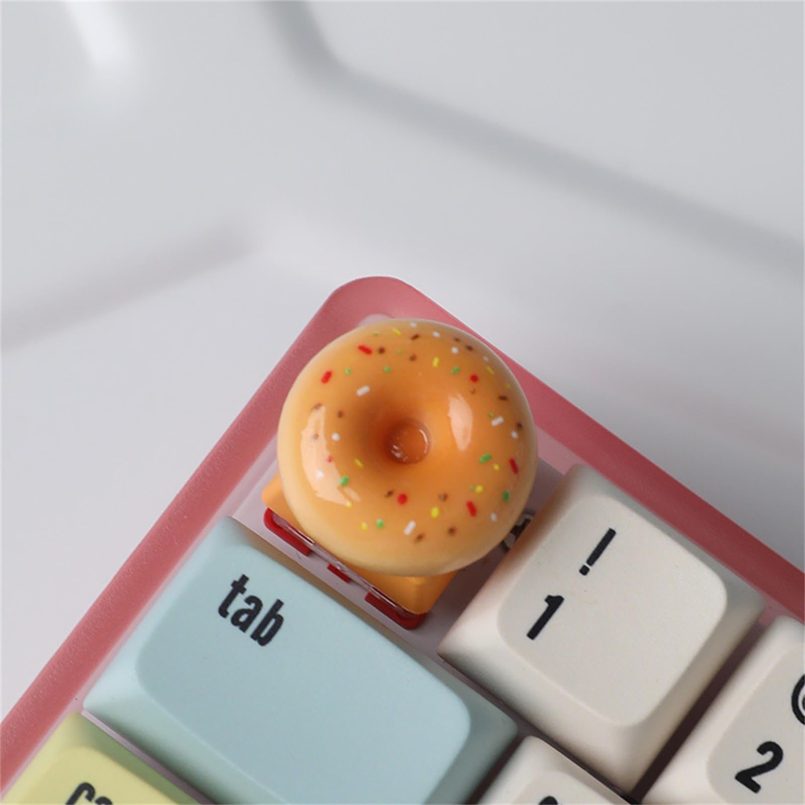 Harz Tastenkappe „Burger Fries“ – Lebensmittel-Design Für Gaming Tastaturen, 1.8-2 Cm