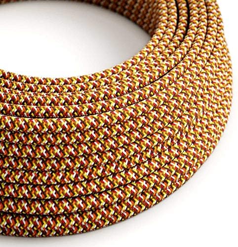 CA Creative Cables Pixel Orange Covered Round Electric Cable 3x18 AWG - RX01-164ft, 3 x 18 AWG
