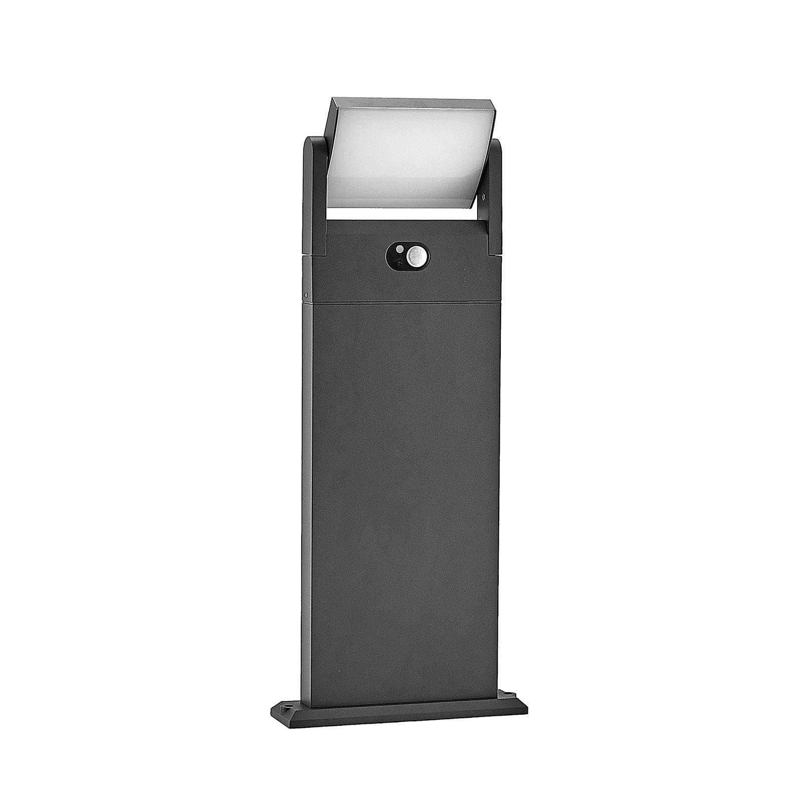 Lindby lampa solarna LED 'Novalie' z czujnik ruchu, styl nowoczesny, kolor aluminiowy, szary, cynkowy, aluminium, IP54