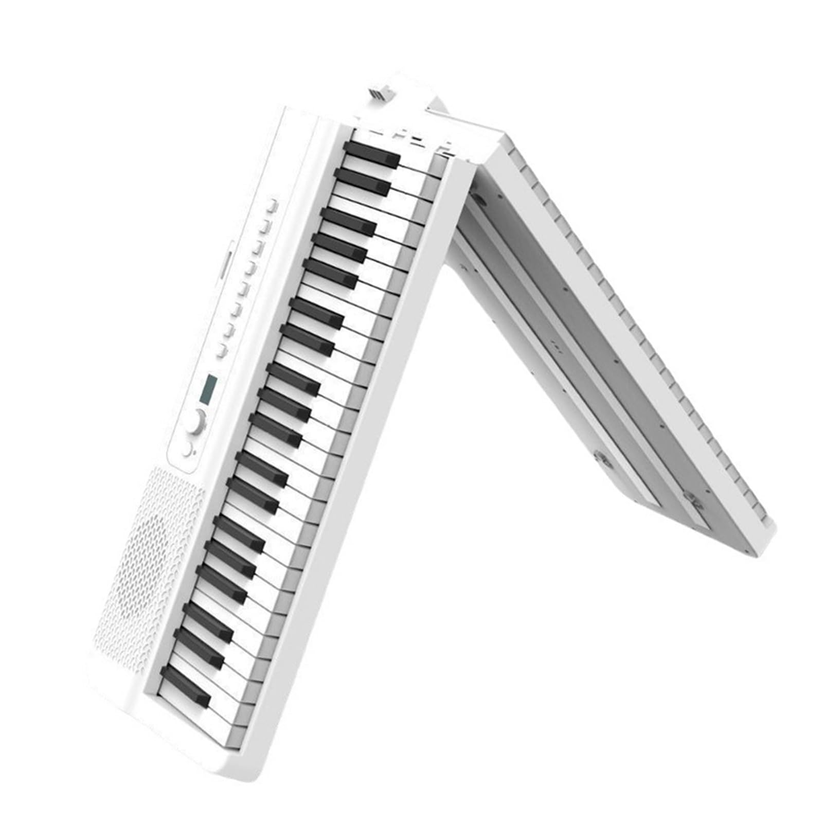 Profesjonalne 88 Klawiszowe Wielofunkcyjne Przenośne Składane Pianino Elektroniczne Inteligentny Instrument(Black)