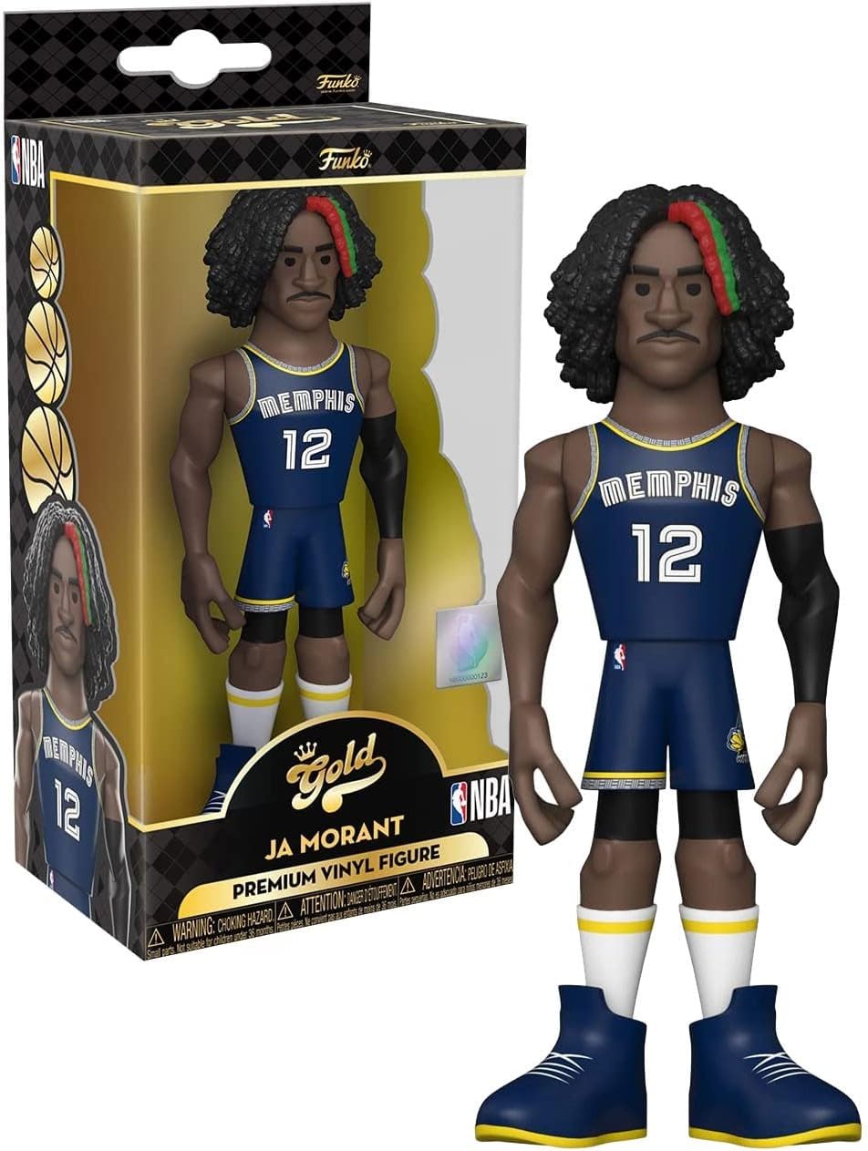Funko Pop! Gold NBA: Grizzlies - Ja Morant (Home Uniform) 5" with Chase (Styles May Vary)
