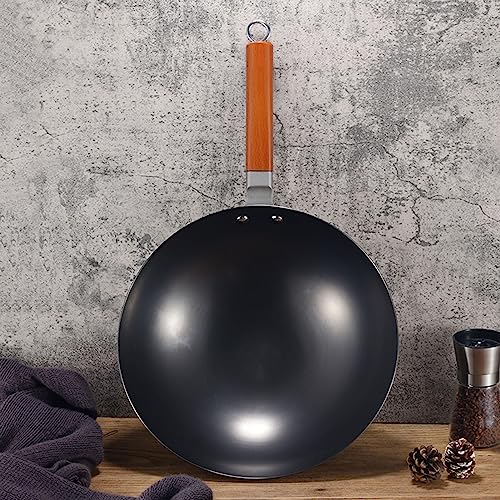 Wok de Hierro Fundido sin Recubrimiento 32 cm miniatura 2