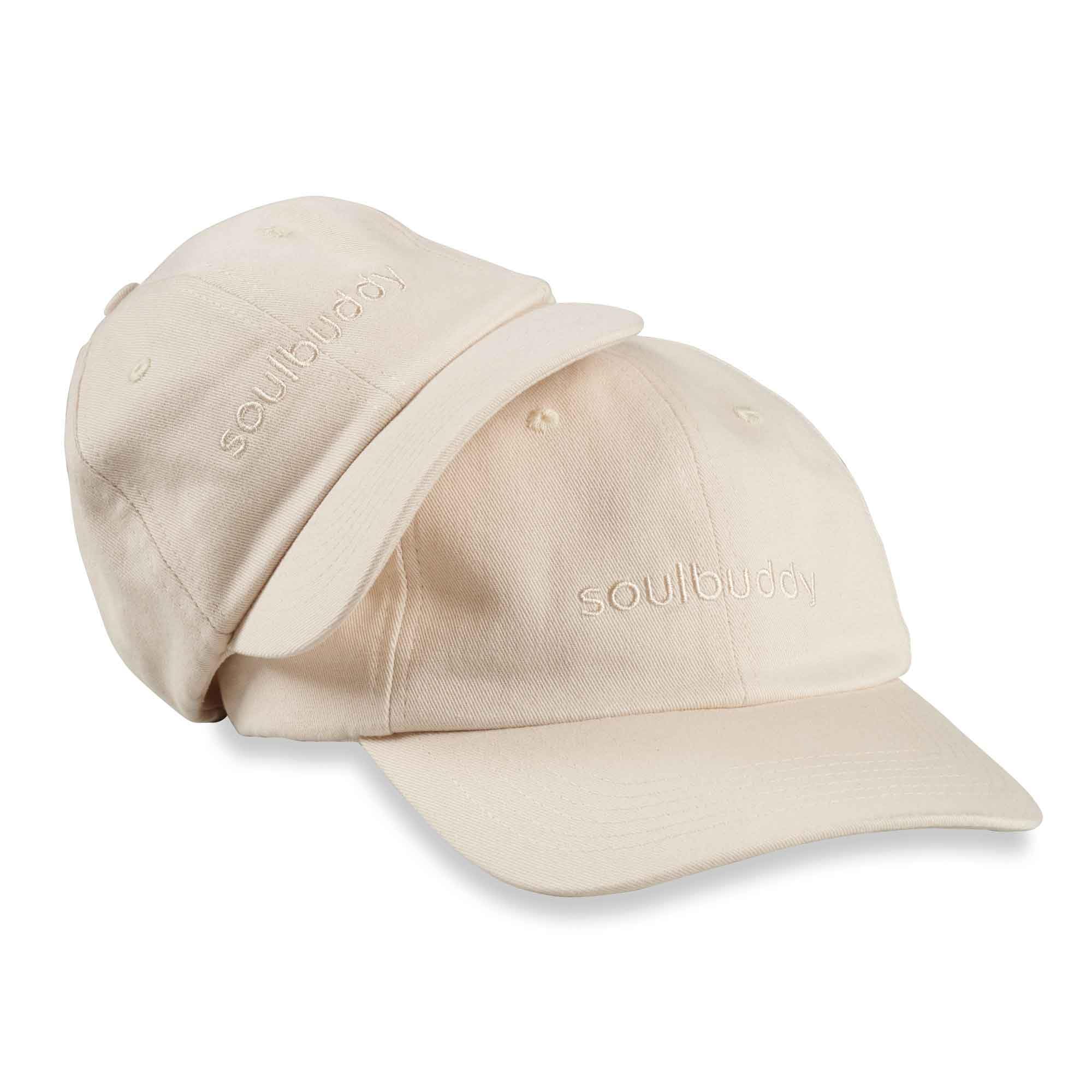 Soulbuddy Vater Sohn Cap 2er-Set – Geschenkidee für Papa & Mama – Partnerlook Basecap Herren & Kinder – ideales Vatertagsgeschenk – Mini-me Sonnenhut – One Size + 1 Kinder Cap Größe S, M oder L