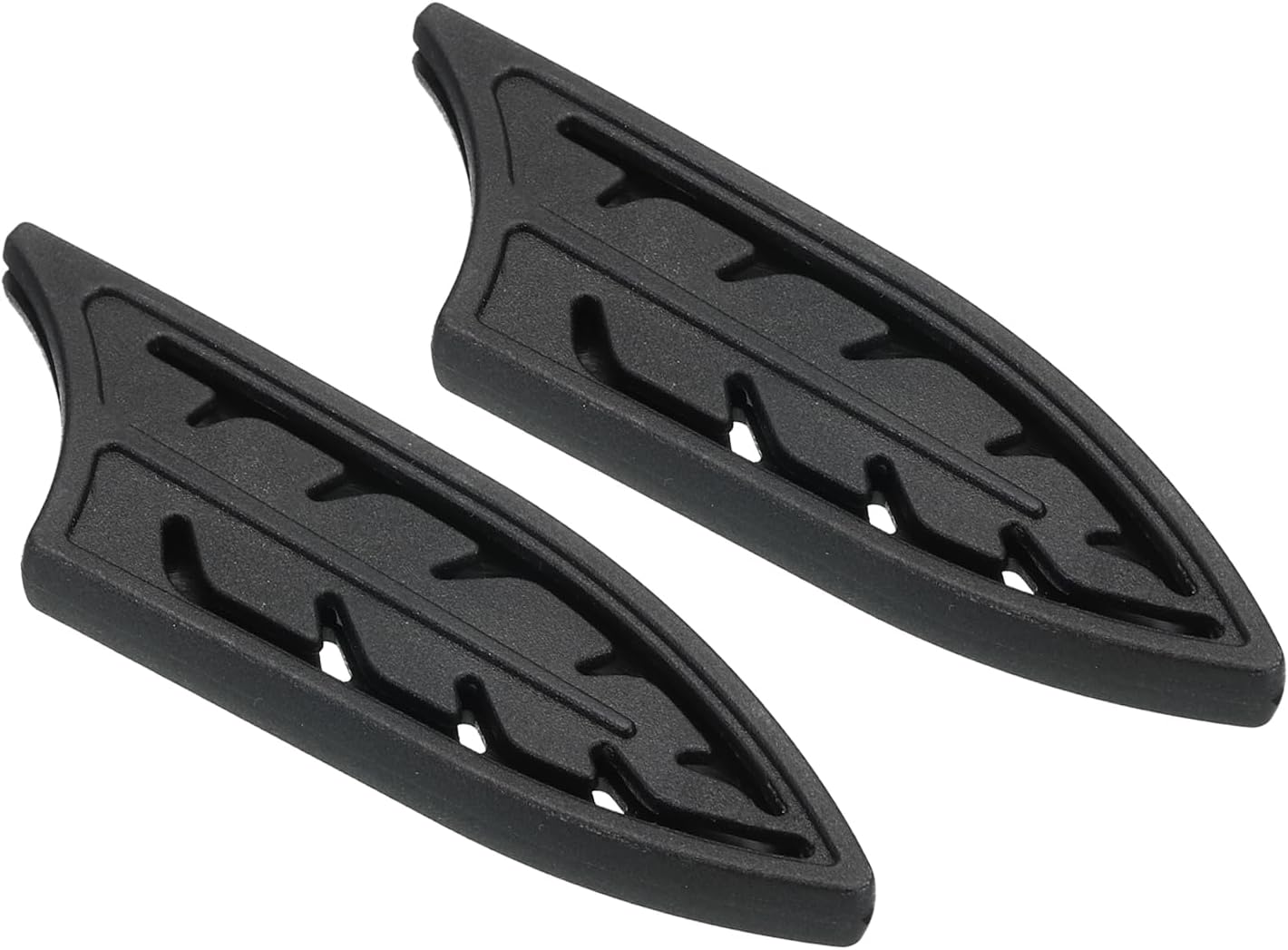 PATIKIL Knife Sheaths for Kitchen Knife for 3" Ceramic Knife, 2 Pcs Knife Edge Guard, Knife Sheath Covers Sleeves, Feather Ceramic Knife Set, Black, 3.2"x 1"