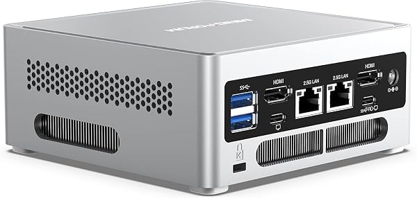 MINIS FORUM NAB6 Lite Mini-PC avec Intel Core i5-12600H (12 cœurs / 16 Threads, Jusqu’à 4,5 GHz), 16 Go DDR4, SSD PCIe 4.0 de 512 Go, Double LAN 2,5G, Wi-FI 6, Bluetooth 5.2, 2× HDMI, 7× USB - 1