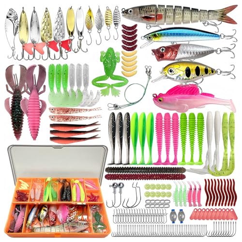 Kit de leurres de pêche pour truite et brochet idéal en étang et rivière
