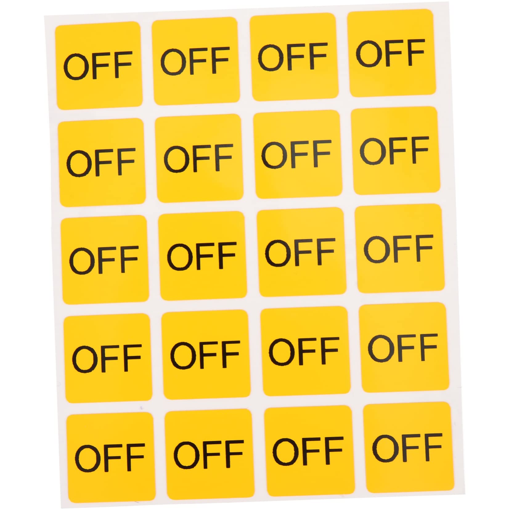 Etiquetas de seguridad on/off amarillas: la solución práctica para los interruptores del dormitorio 8