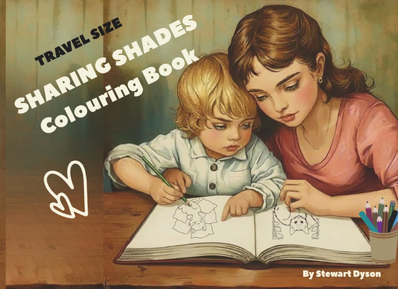 Sharing Shades Colouring Book: 88 Dual-Level Images for Adults and Kids - TRAVEL SIZE (TRAVEL SIZE Colouring Books)