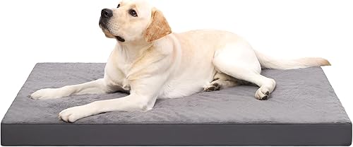 KSIIA - Cama ortopédica para jaula de perro, para perros grandes, impermeable, lavable y con funda desmontable, hecha con espuma tipo caja de huevo, disponible en Yaxa Costa Rica