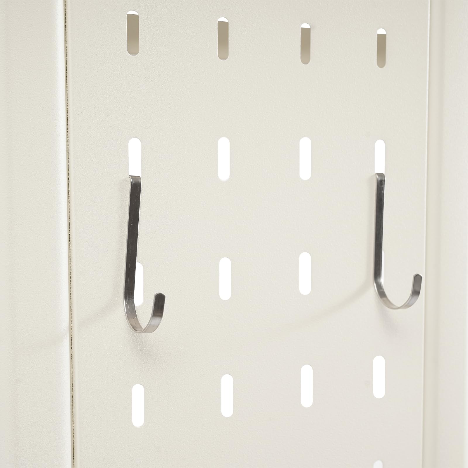 Scaffale per lavatrice a 3 ripiani, lunghezza 54-81 cm, organizer sopra il WC, con ganci e tappetini antiscivolo (bianco)