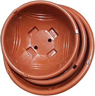 Cabilock 3 peças de plantas penduradas com orifícios de drenagem para ervas, flores, vasos de plástico para jardim, plantas para ambientes internos e externos