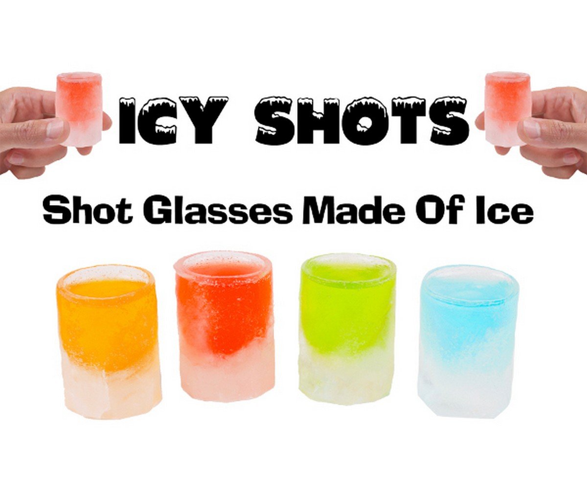 Ice Shot – Vassoio In Silicone Per Ghiaccio A Forma Di Bicchierino, Colore Casuale - 2