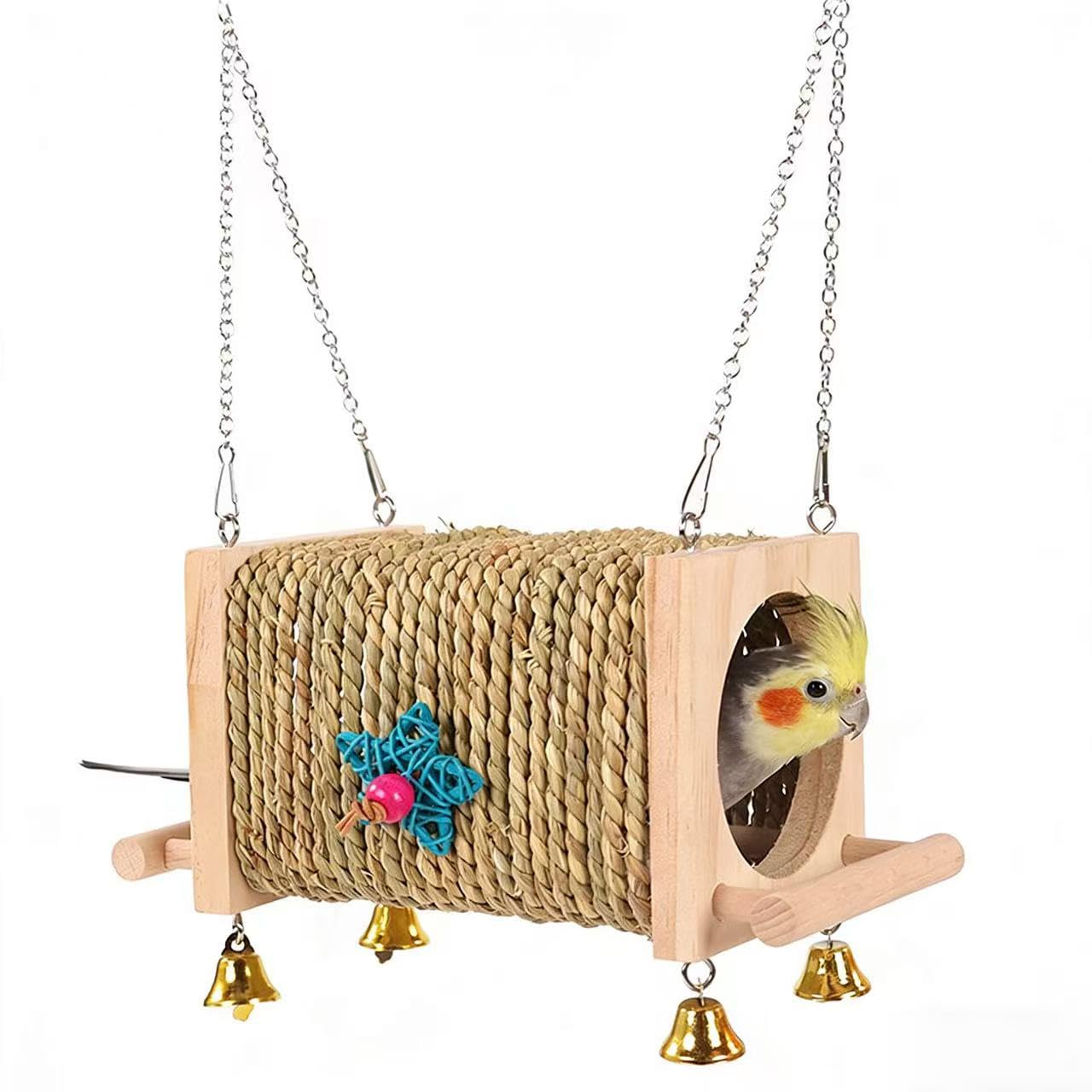 Nid pour conure et hamster | Un refuge doux contre le stress et le froid