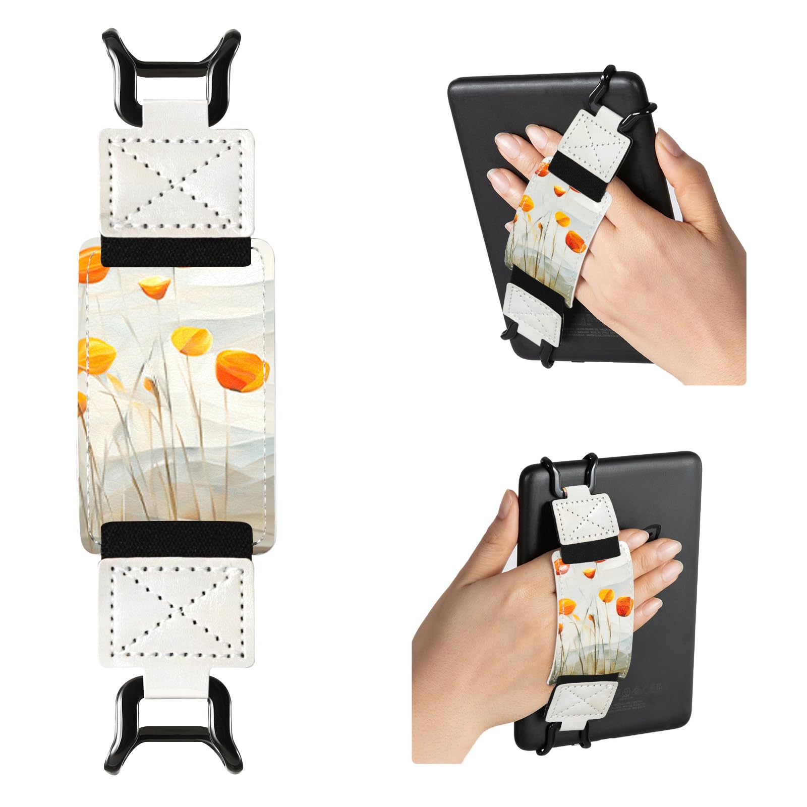 CoBak Secure Hand Strap for Kindle and Tablets - Versatile and Lightweight Kindle Strap for 6-7.5" Kindle/Kobo/Voyaga/Lenovo/Sony E-Book Tablet - High