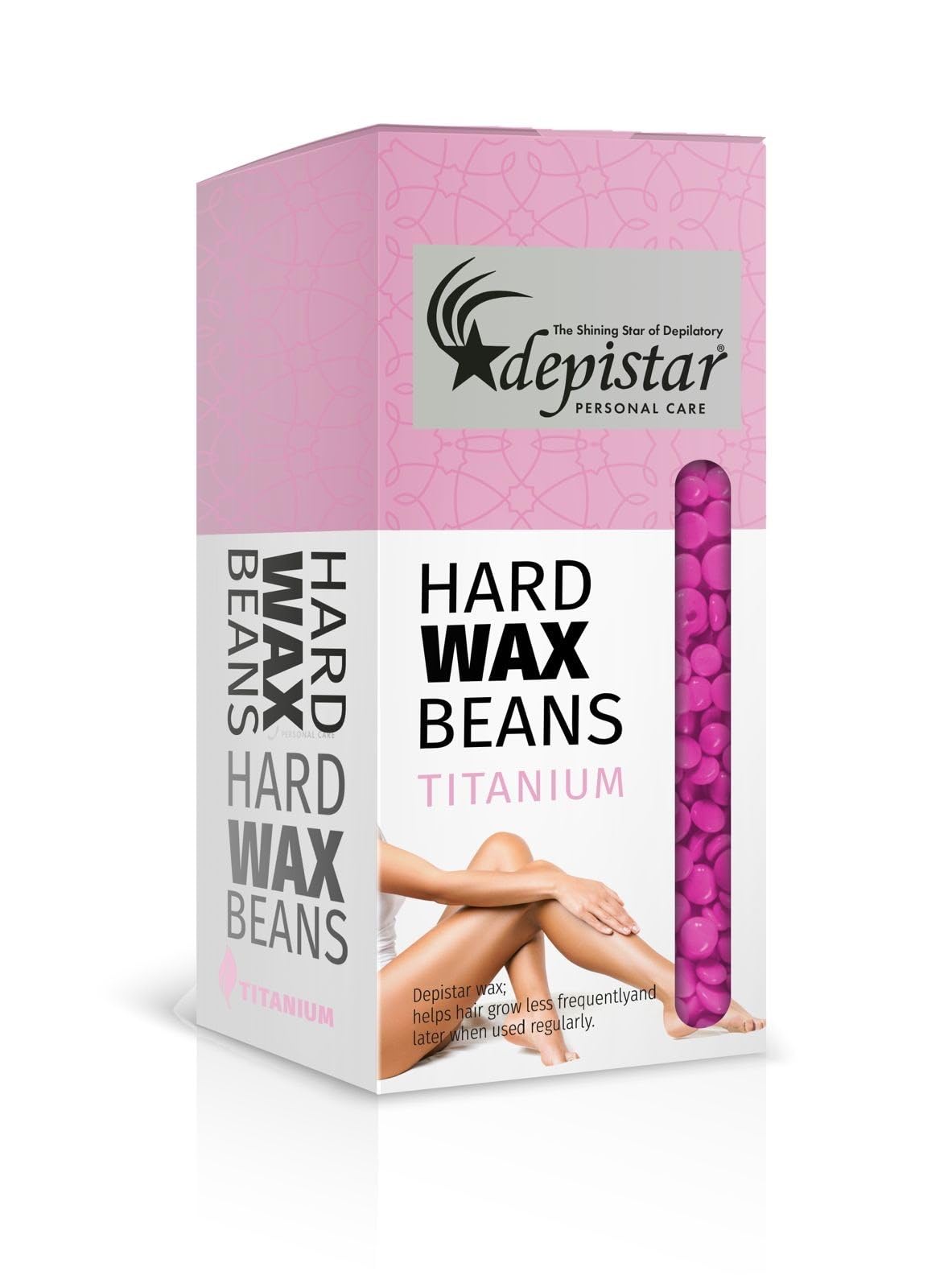 Depistar wosk do depilacji pastylki do depilacji 800 ml, wosk do depilacji (różowy tytan)