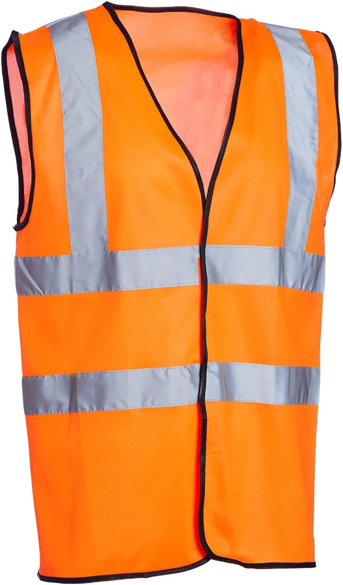 Blackrock Orange Hi Vis Vest, Rail High Vis Vests, Hi-Vis Jackets, High Visibility, Safety Vest, Reflective, Hivisible PPE, Hi Viz, Security Vests, Workwear, Work, Cycling, Mens Womens