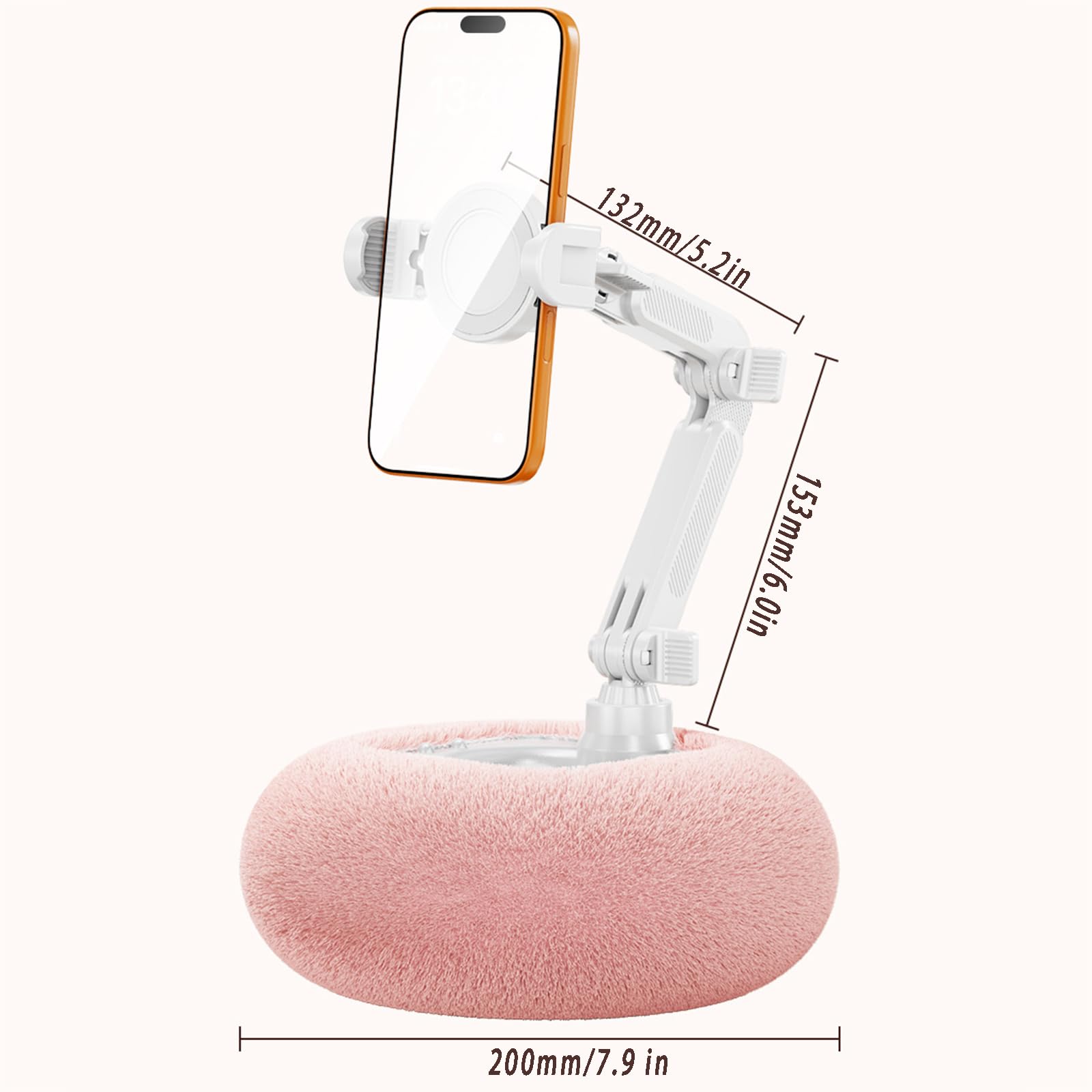 Almohada para sopórte de teléfono,Soporte para teléfono de 180° | con fuerte soporte de estabilidad magnético,para teléfono de 180°,Para Almohada Para Teléfono Móvil,Para Cama