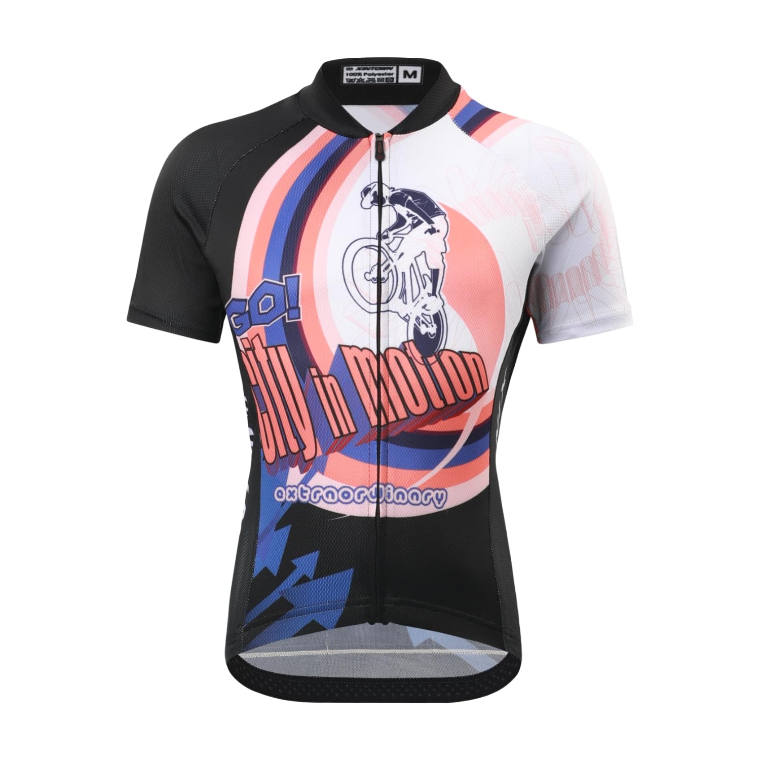 Ensemble de cyclisme unisexe pour enfant avec maillot à manches courtes + short rembourré), motif mixte, 9-11 ans