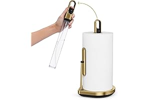 simplehuman Standing Paper Towel Holder with Spray Pump