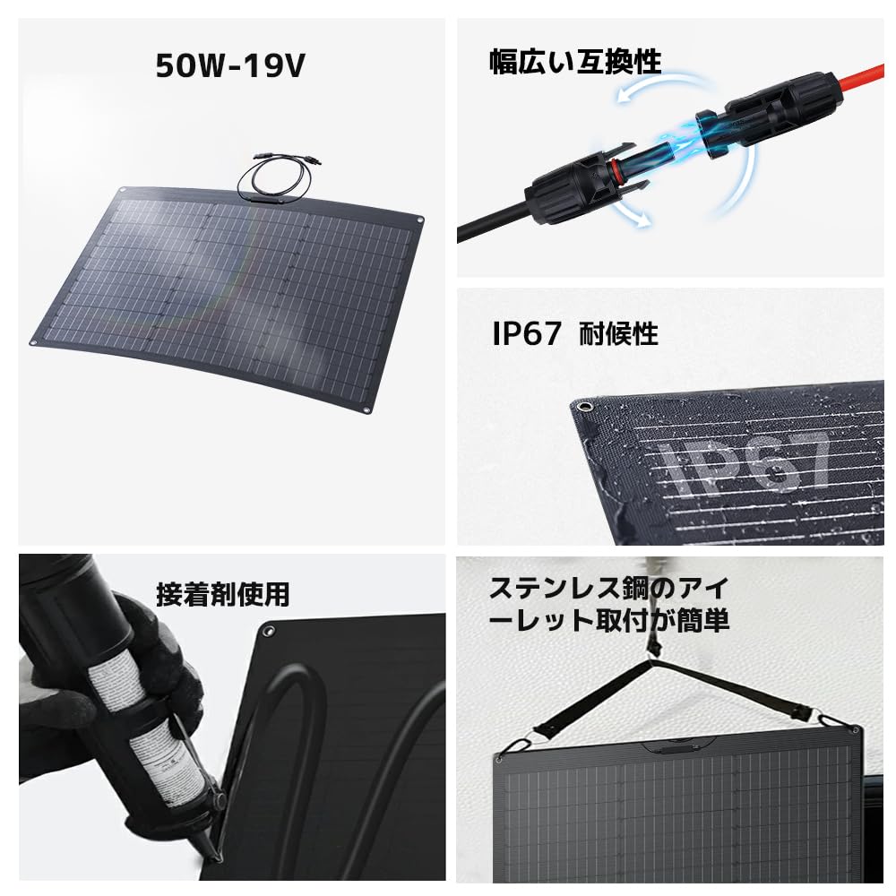 Amazon | 【耐久25年・ETFE素材】LVYUAN(リョクエン) 単結晶 ETFE 柔性