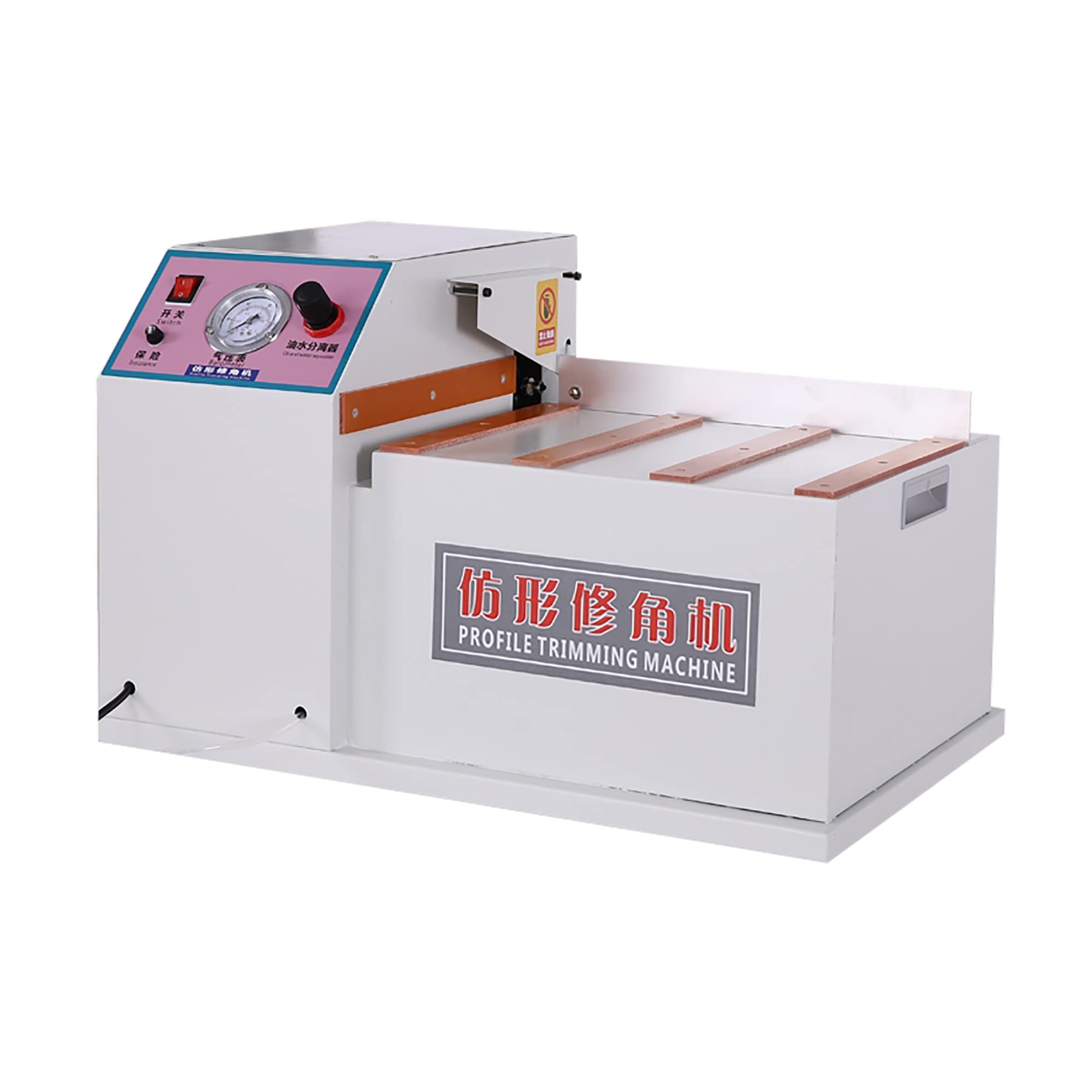 AeasyGCorner Trimming Machine Edge Corner Rounding Profile Trimming Machine Woodworking Profiling Chamfering Machine Desktop 22000r/min for Furniture Cabinets