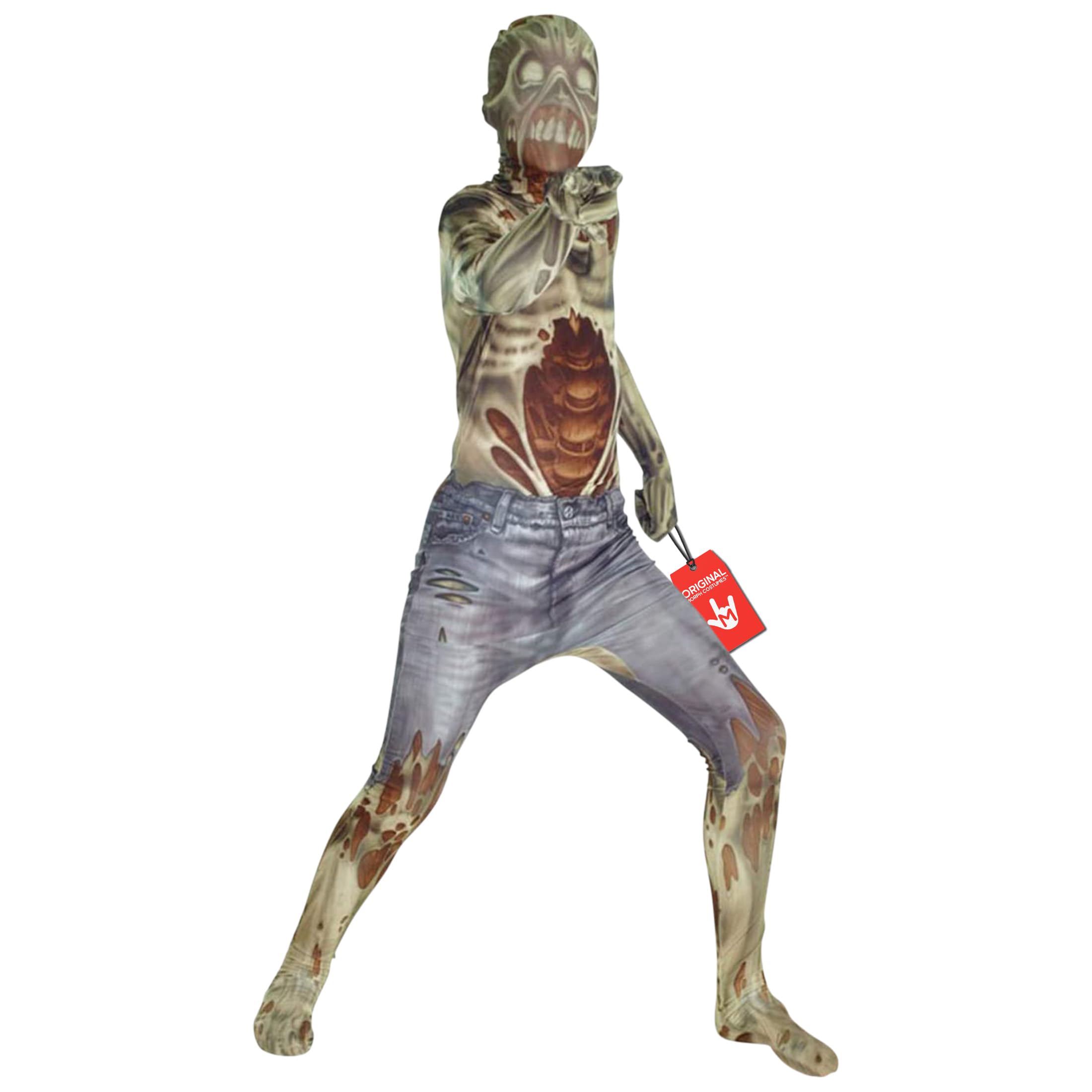 Morphsuits Zombie Costume For Kids Boys - Scary Halloween Zombie Outfit For Boys - Creepy Boys Costume