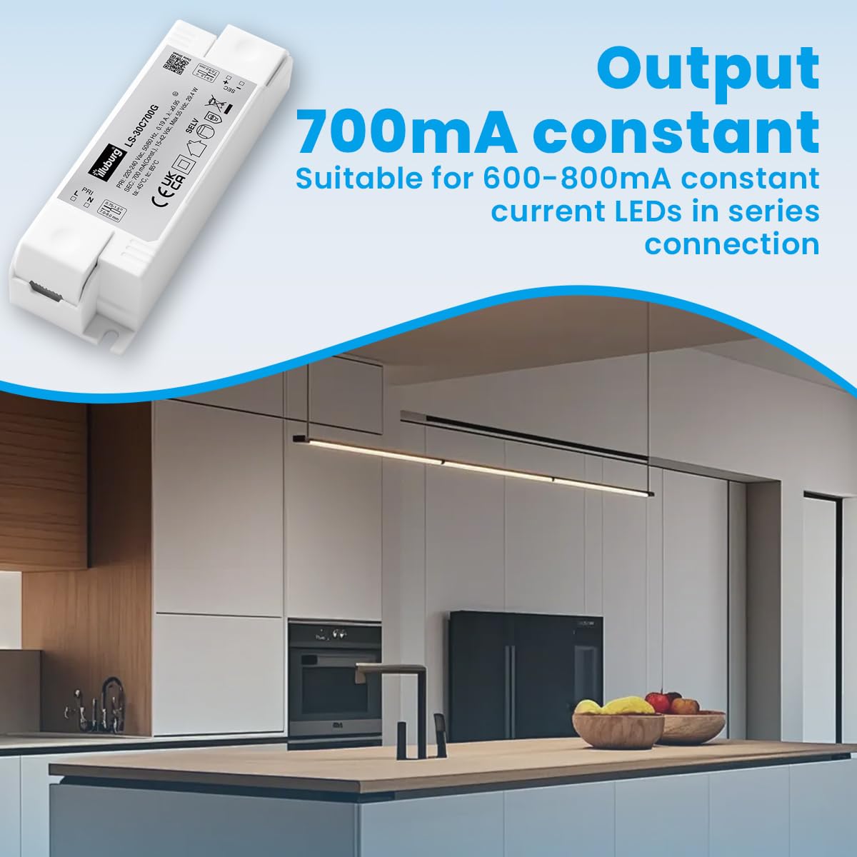 LED Trafo 700mA Konstantstrom 28W - 40W Flackerfrei LED Netzteil Treiber Transformator Driver Power Supply