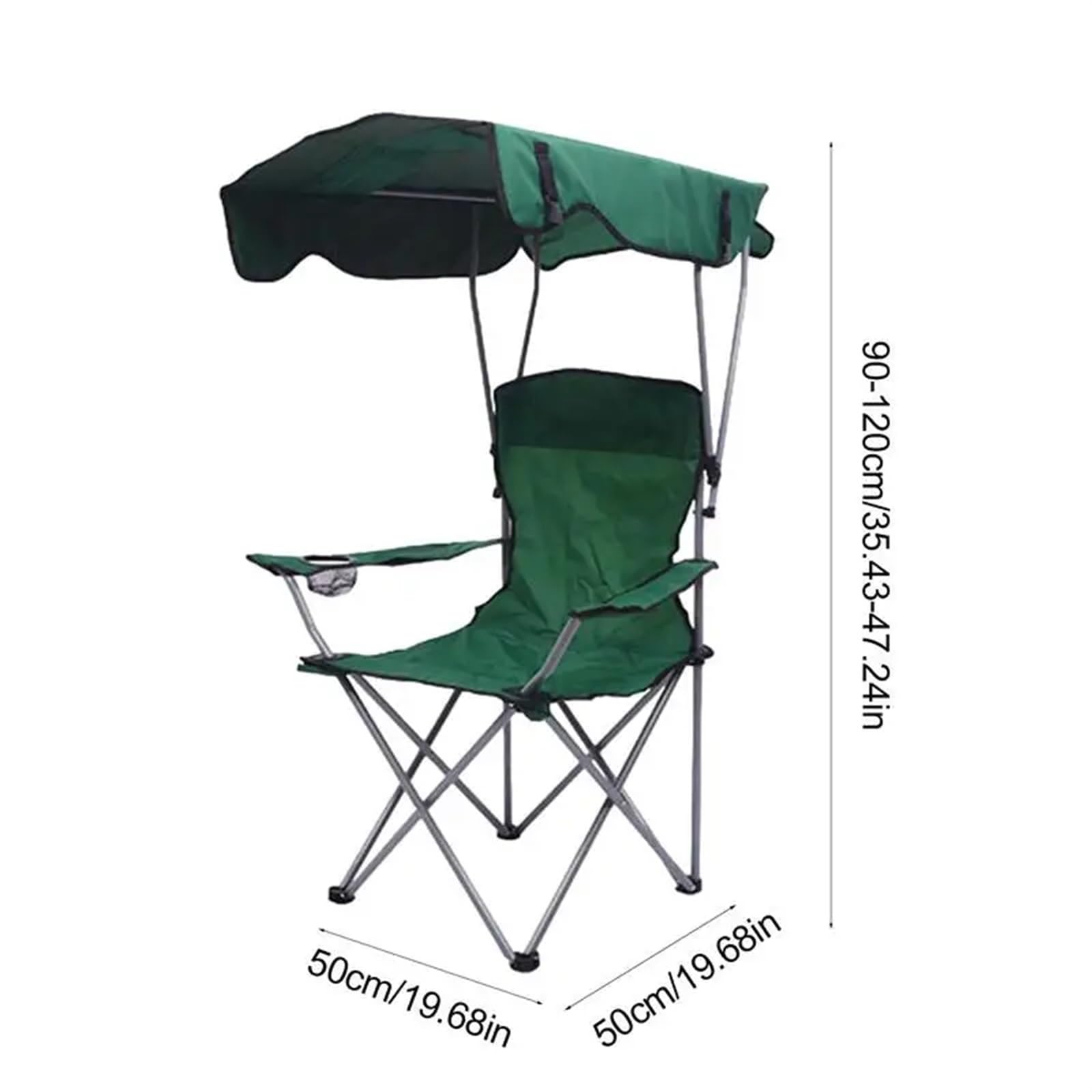 Klappbarer Campingstuhl | Mehrfarbiger klappbarer Camping-Angelstuhl
