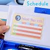 Pop Up Multifunction Pencil Case for Boys, Cute Cartoon Pen Box Organizer Stationery with Sharpener, Schedule, Whiteboard, Best Birthday Gifts for Kids Teens (Blue)