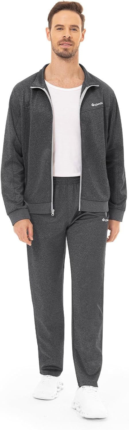 Rdruko Men's Tracksuit Sweatsuits 2 Piece Set Athletic Jogging Gym Activewear Sweat Track Suits Sets - Image 3