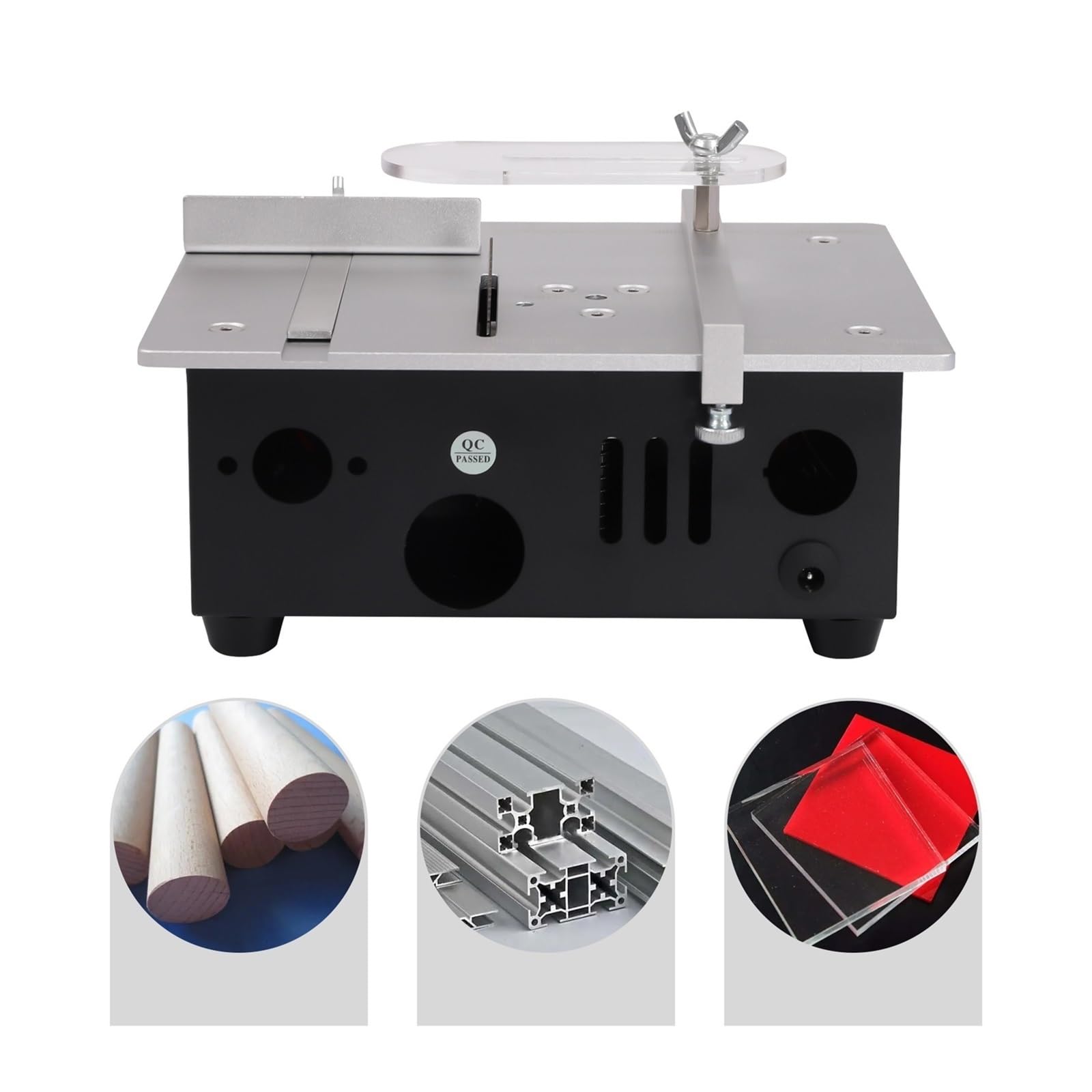 Domowa mini piła stołowa przesuwna do obróbki drewna DIY Hobby Modelarstwo Cięcie piłą stołową Do użytku DIY