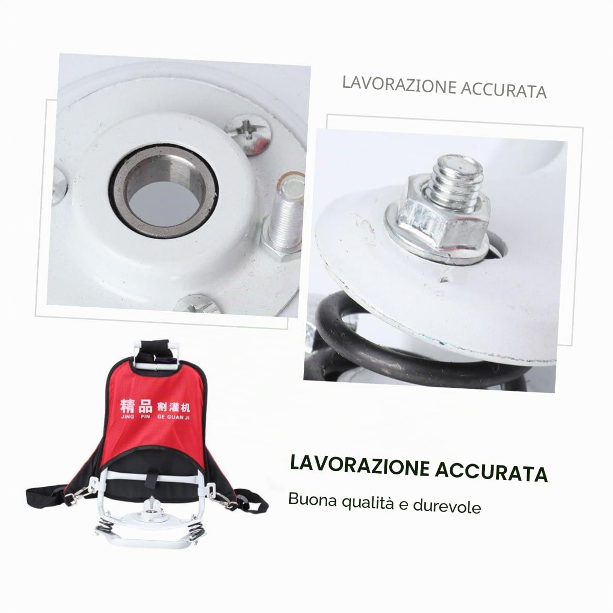Sosoport Telaio Zaino Decespugliatore in Ferro Robusto 1 Pezzo | Uso in Giardino e Casa, Sostegno Saldo, Facile da Riporre Dopo L’Uso Quotidiano, Struttura Stabile