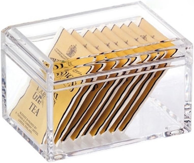 Clear Plastic Sugar packet holder Kitchen Storage Organizer for Coffee Condiment Packet,Sweetener,Sugar,Sweeteners,Tea Bags,Creamers,Salt,Dry Milk,cards,spices,Tissue,Sachets