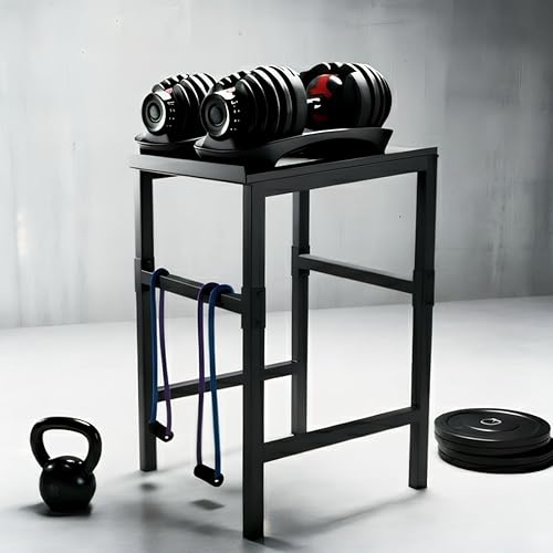 Miniatura 10 de Commercial Heavy Duty Adjustable Dumbbell Stand & Kettlebell Stand, Adjustable Dumbbell Weight Rack, Kettlebell Storage Rack, Weight Rack for