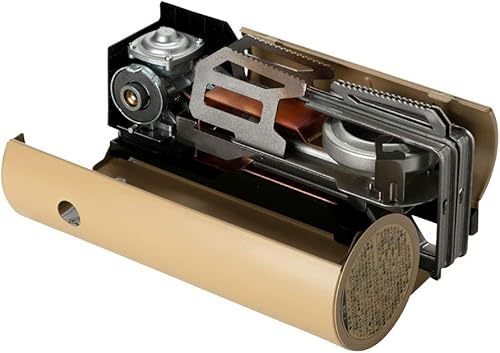 Miniatura 3 de Snow Peak 's Home & Camp Burner, caqui, GS-600KH-US, diseñado en Japón, garantía de producto de por vida, ligero y compacto para campamento, base