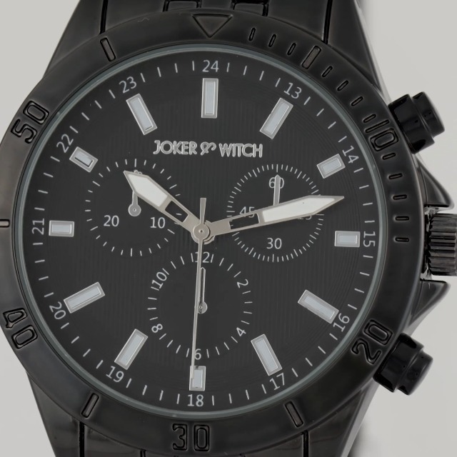 ダーツ JOKERD CRYSTAL MENACE Buy Joker & Witch Men Analogue Connery 40mm Black Dial 20mm