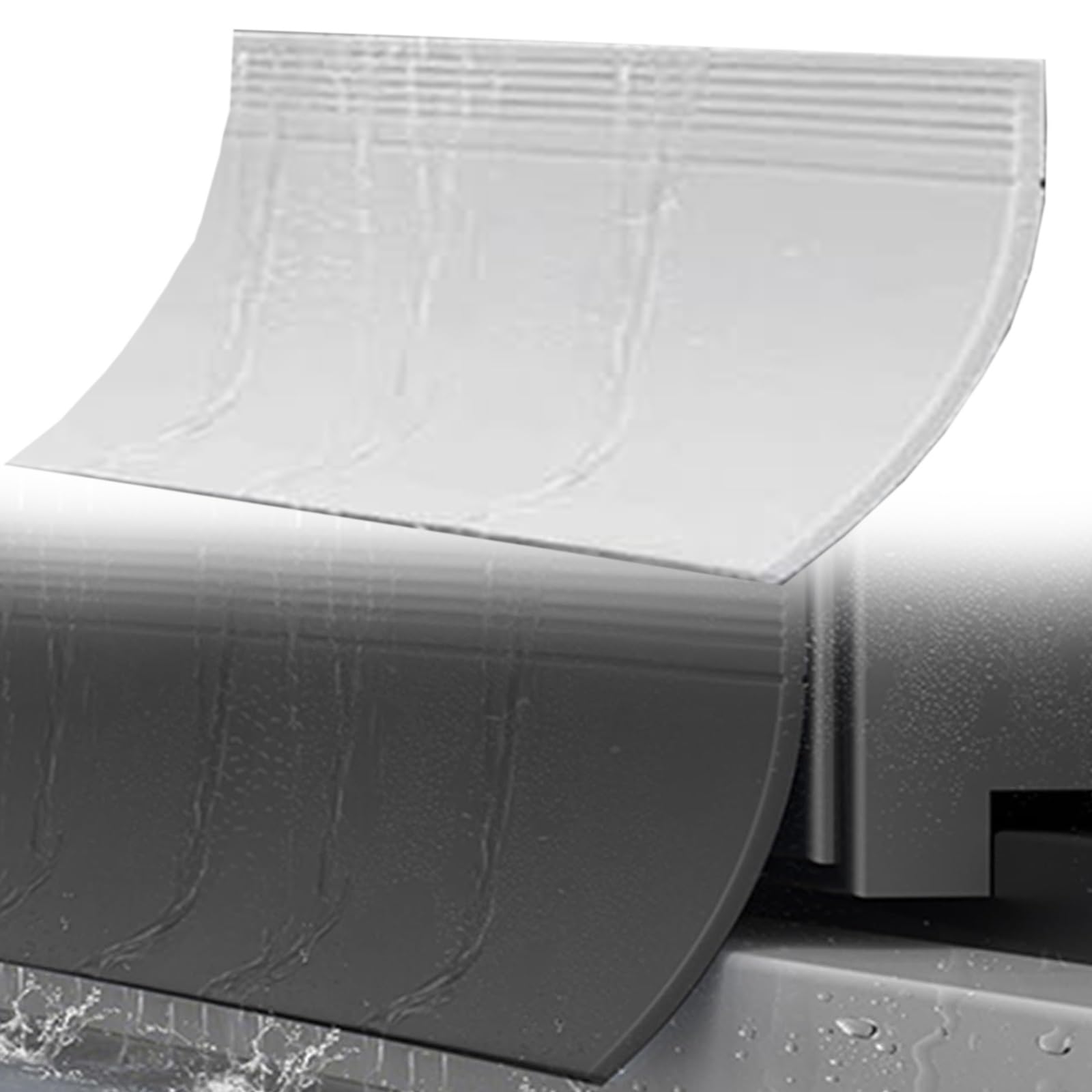 Tapón de lluvia for ventana TPE | Protector contra la lluvia autoadhesivo de varios tamaños: Deflector de ventana resistente a la intemperie for balcón