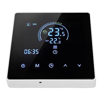 Intelligent Thermostat Boiler Water Heating Temperature Controller AC90V-240V 3500W LCD Touch Control APP Control 5-60C for Hotels Villas Apartments Office Normal Type