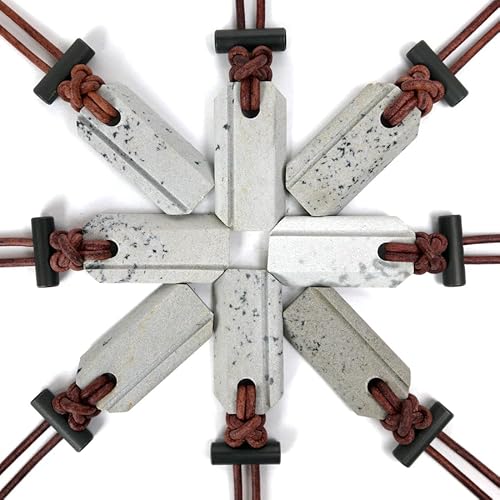 Wazoo Viking Spark™ | Whetstone Sharpener & Fire Starter Necklace (Uncommon/Plain)