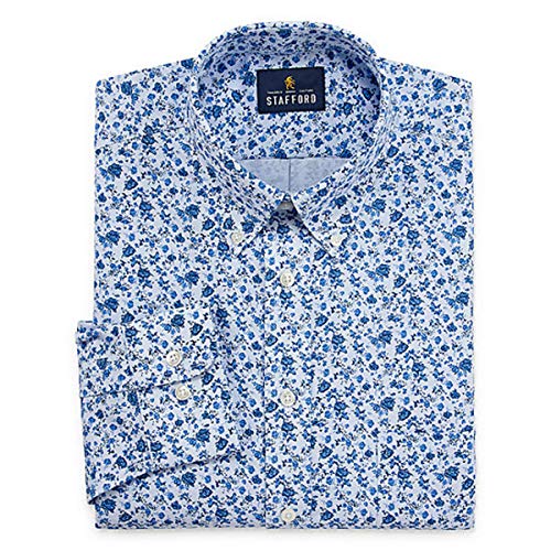 Amazon.com: Stafford Regular Travel Oxford Mens Button Down Collar