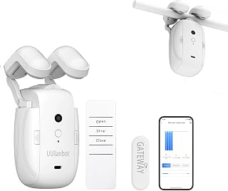 Automatic Curtain Opener and Closer - Smart Curtain Opener Electronic for Roman Rails Bluetooth Curtain Opener with App/Timer, compatible with Alexa and Google Home, Electric Curtains with Remote