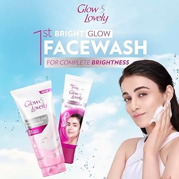 Glow andLovely's Bright Glow Face Wash, Facial Cleanser, 150g