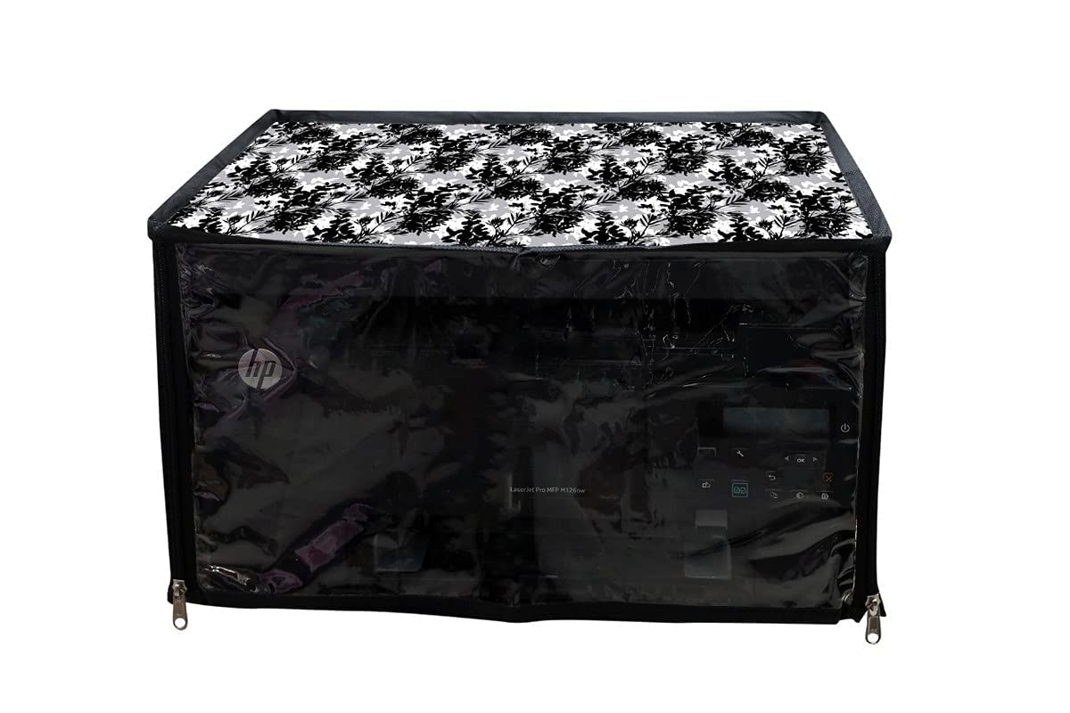 LoomStar Printer Cover for HP Laserjet Pro MFP M126nw Printer with Zipper for Dust Protection , Black Flower (B0C4GRKMPX) Amazon Price History, Amazon Price Tracker