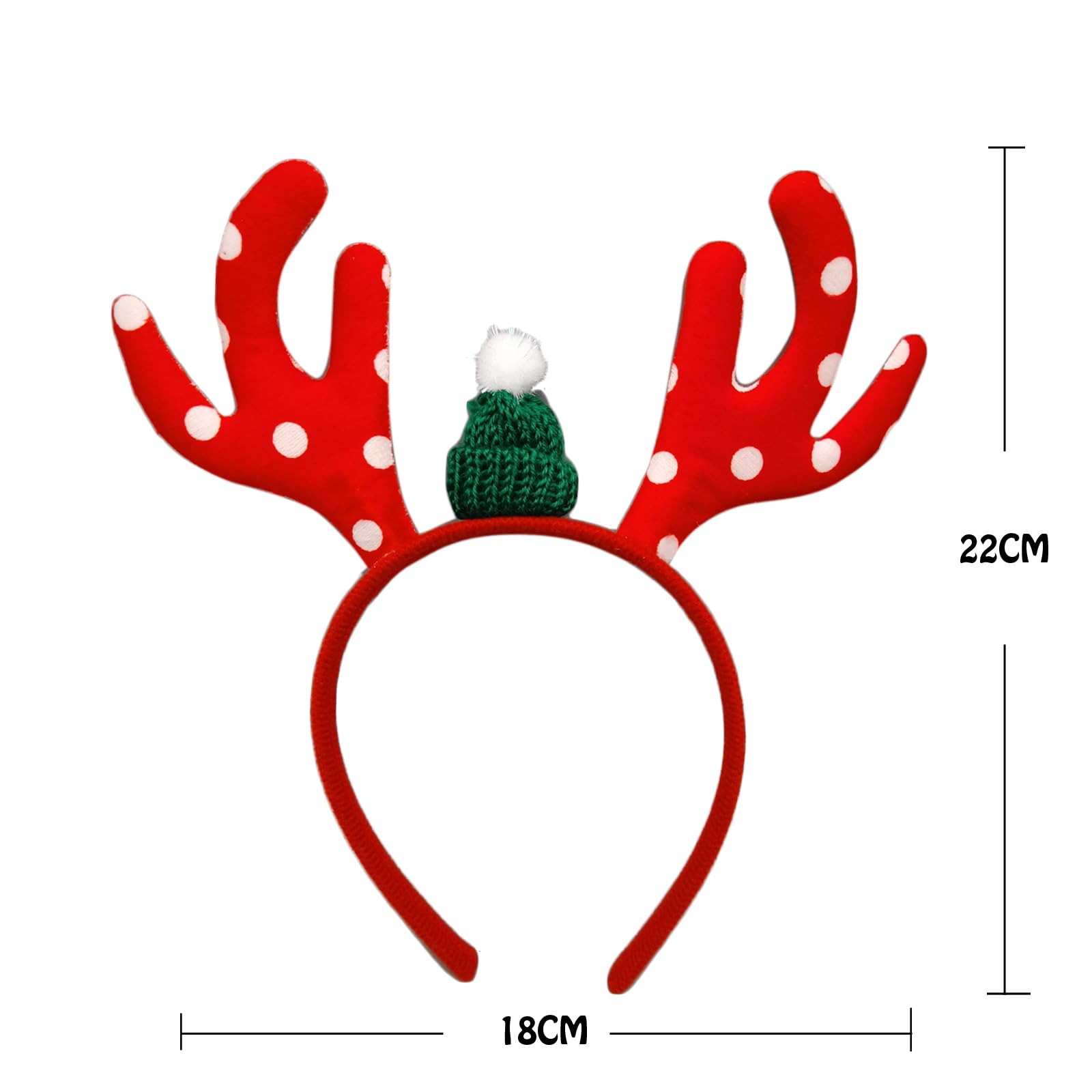 CHENGZI Cartoon Hair Band Festival Fabric Art Cartoon Snowflake Deer Horn Christmas Decoration Hair Band Accessories Hair Ring Hair Clip (A Christmas tree style) - Image 4