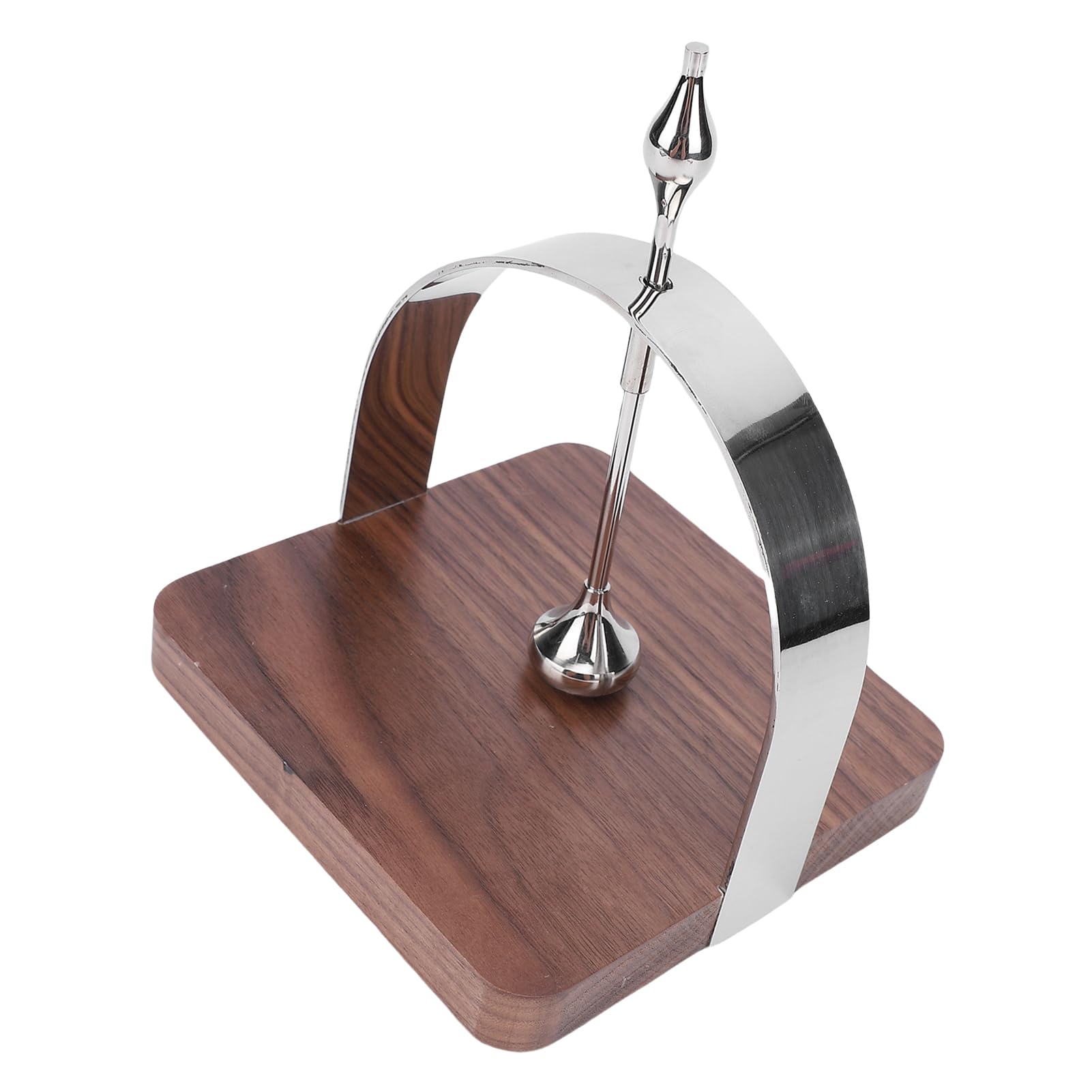 Yctze Servilletero de Acero Inoxidable y nogal: Elegante Dispensador de Servilletas con Brazo Pesado, Servilletero Elegante y Portátil para Cocina, Restaurante, Hotel, Decoración del Hogar