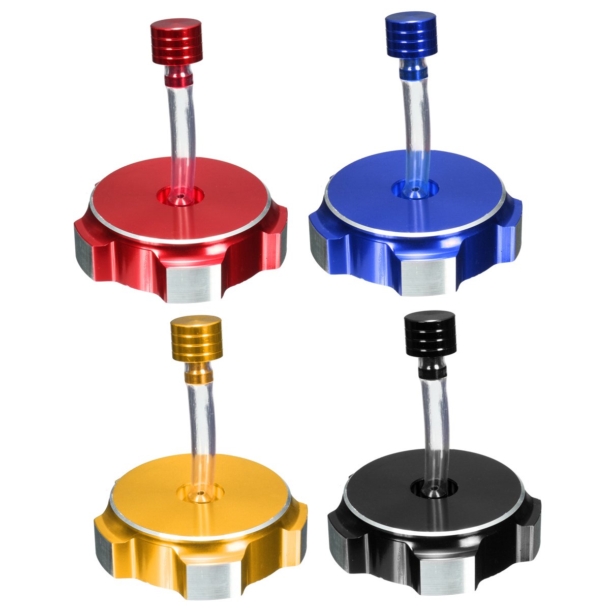 48.5mm Tappo Serbatoio Moto,CNC Tappo Del Serbatoio Benzina Con Tubo Di Sfiato Per Moto Dirt Pit Bike Enduro Motocross Supermoto-Blu - Foto 7