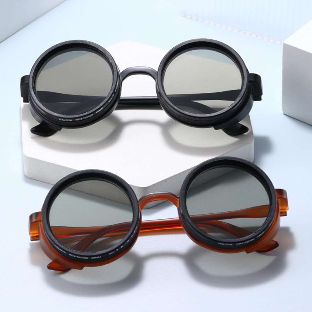 Okulary przeciwsłoneczne z polaryzacją UV400 Retro okrągłe Punk Outdoor Sports