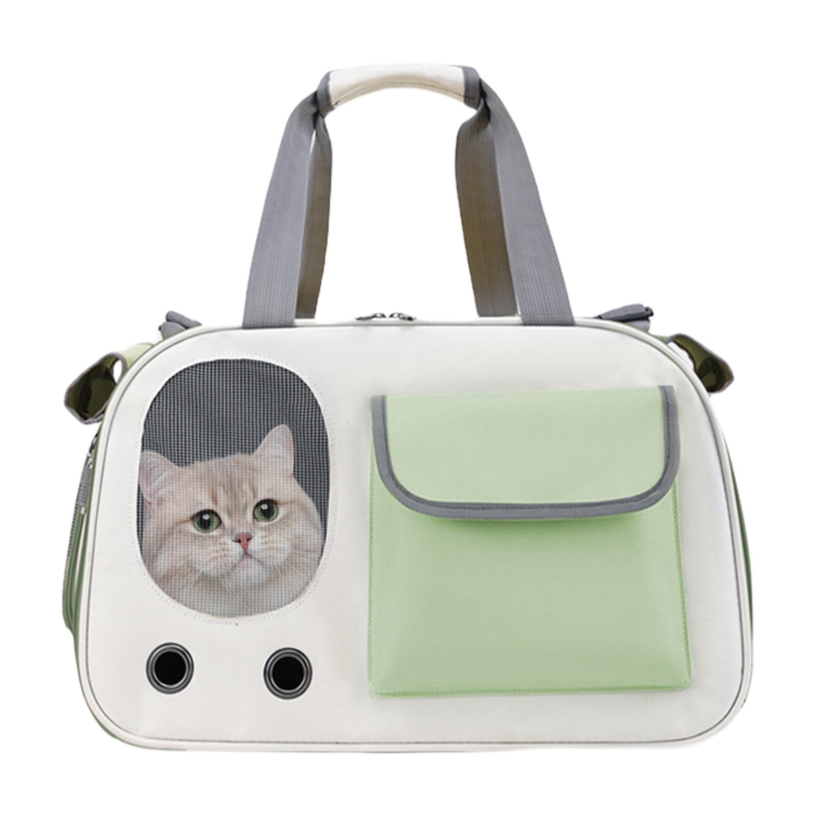 Bolsa de transporte de viaje para mascotas con gran capacidad para cachorros y gatos