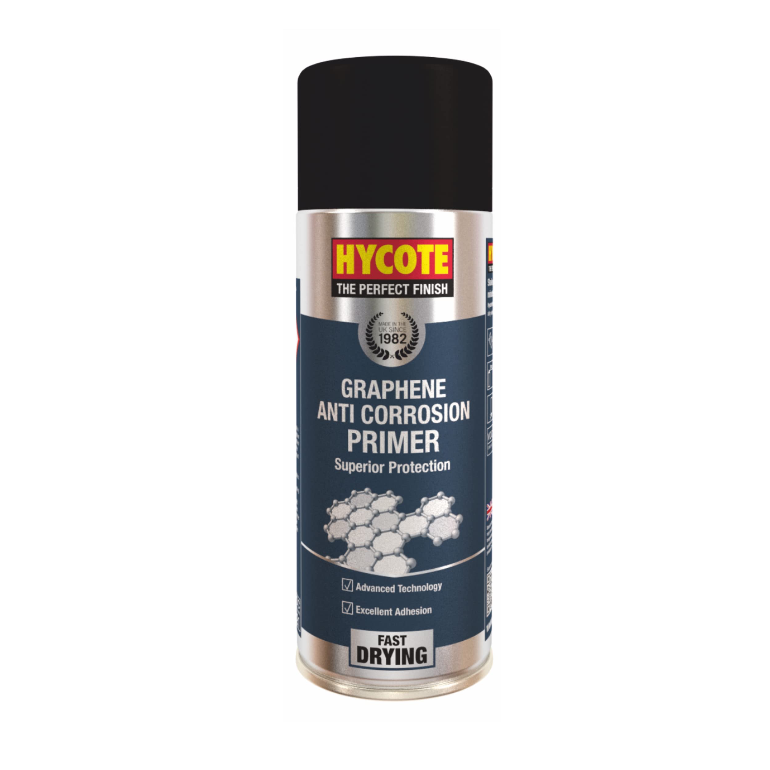 Hycote Fast Drying Aerosol Car Spray Paint, Anti Corrosion Primer, Graphene, 400 ml