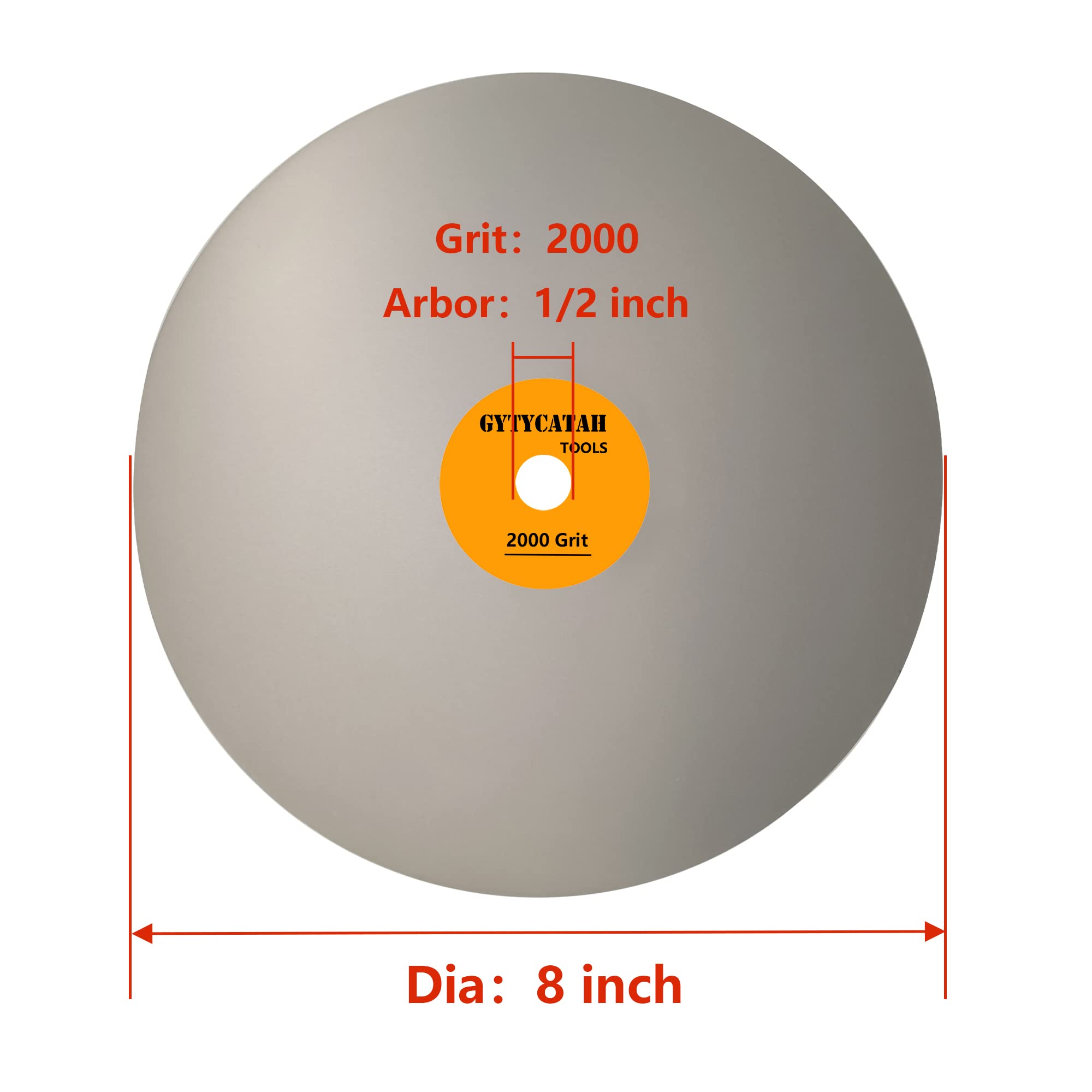 GYTYCATAH Diamond Flat Lap Disc, 8